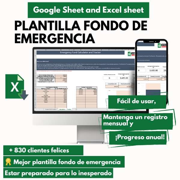 Plantilla de Fondo de emergencia: prepárese para lo inesperado con esta Plantilla Facil de usar