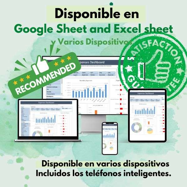 Plantilla de Gastos: Ordene sus finanzas con nuestra hoja de cálculo fácil de usar - Image 4