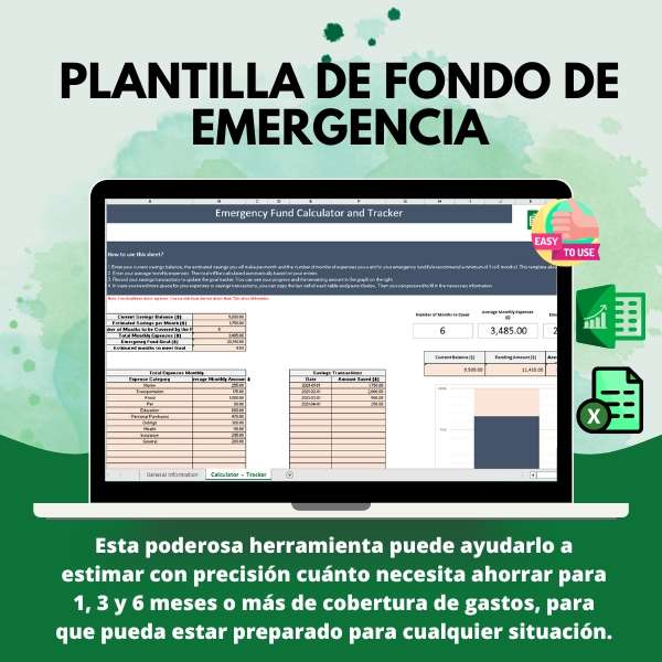 Plantilla de Fondo de emergencia: prepárese para lo inesperado con esta Plantilla Facil de usar - Image 2