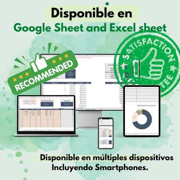 Plantilla De Gestión De Deuda: Alcance un Estilo de Vida Libre De Deudas - Image 5