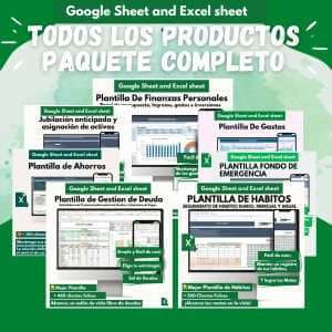 Paquete de todos los productos de la tienda: tome el control de sus finanzas y administre fácilmente sus finanzas para lograr un estilo de vida libre de deudas